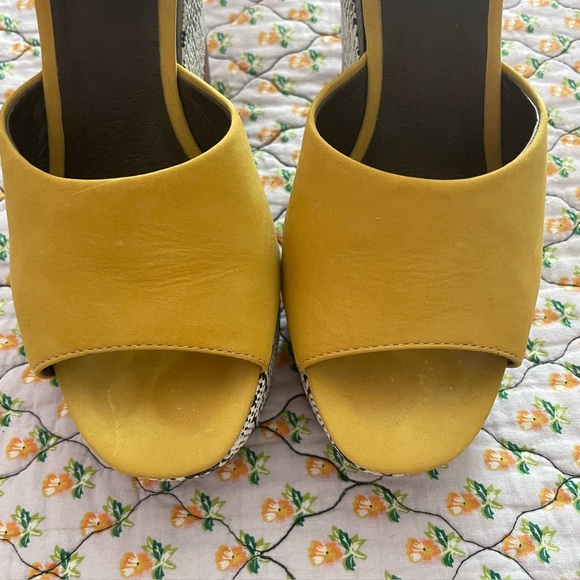 ANTHROPOLOGIE HOLDING HORSES MARYJANE PLATFORM WEDGES HEELS SANDALS 8 - Picture 7 of 12